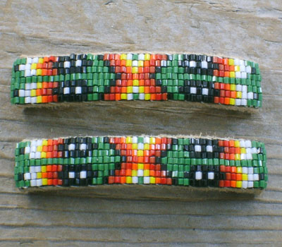beaded barrettes green indian (2).jpg